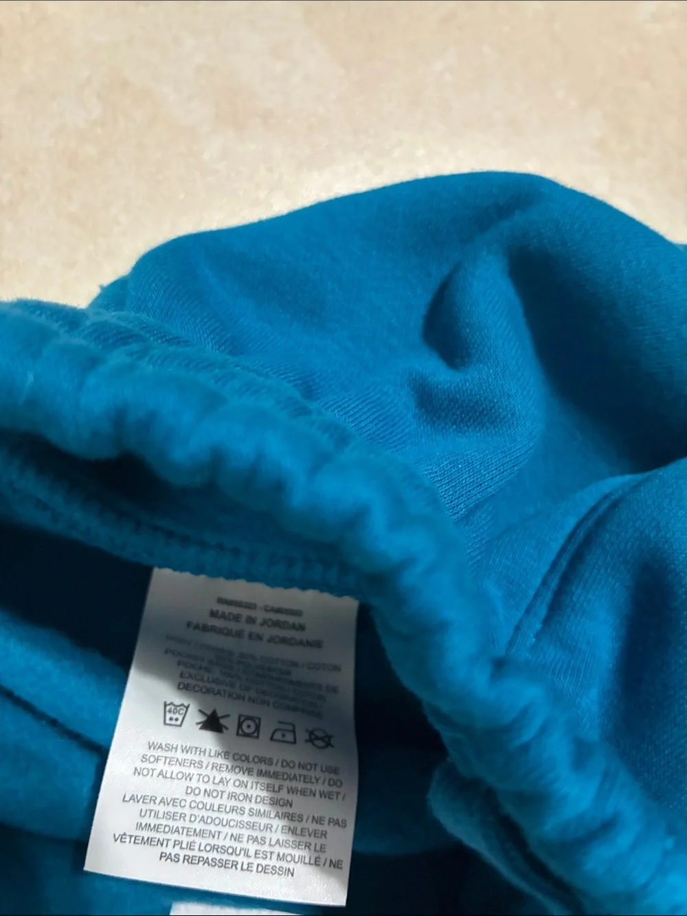 Kid's Nike Teal Kids Fleece Joggers with White Logo, Size: XS